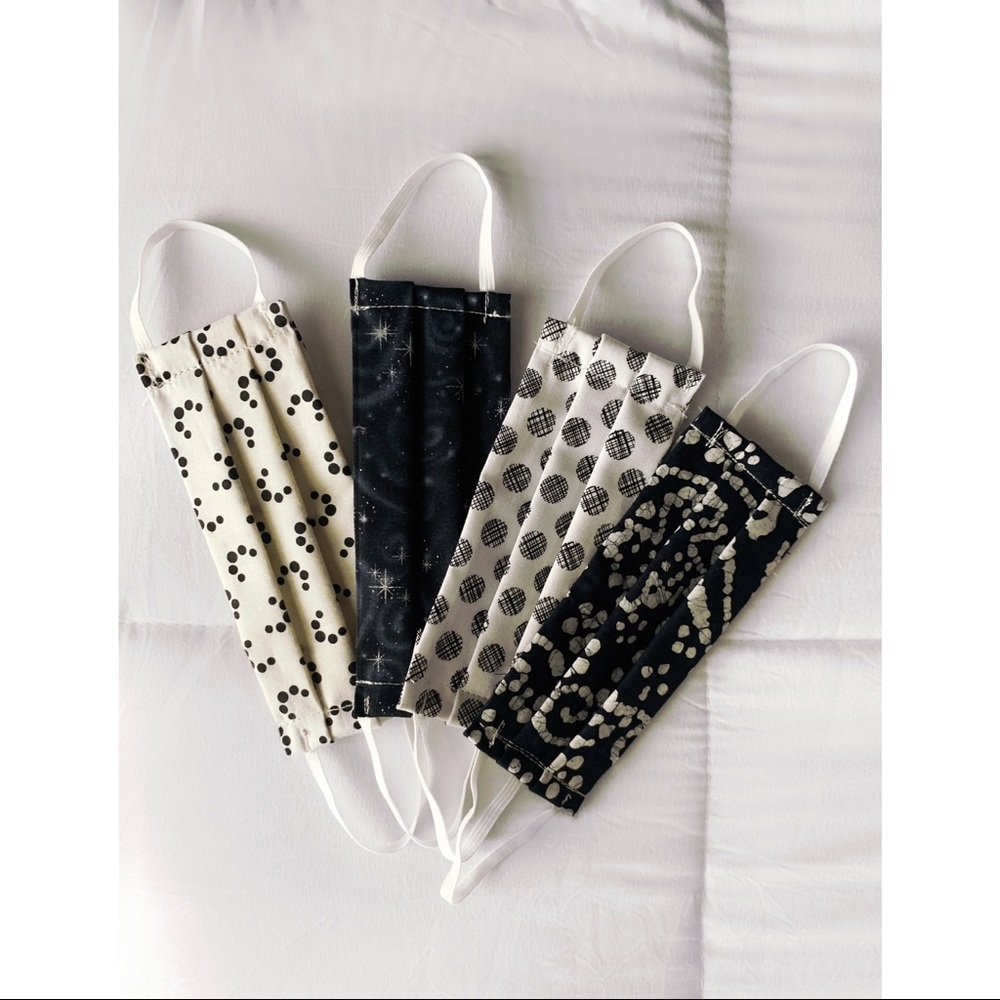 SET OF 2 face mask cotton cloth fabric
